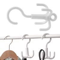 Wieszak organizer haczyk obrotowy na torebki apaszki paski krawaty do szafy