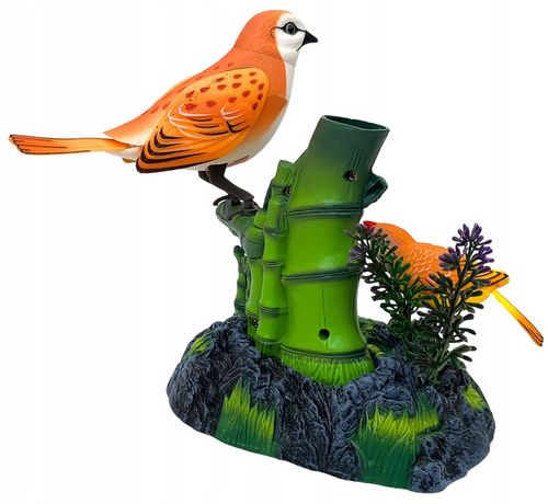 Ruchome ptaszki śpiewające pojemnik na biurko przybory figurka interakrywna na Arena.pl