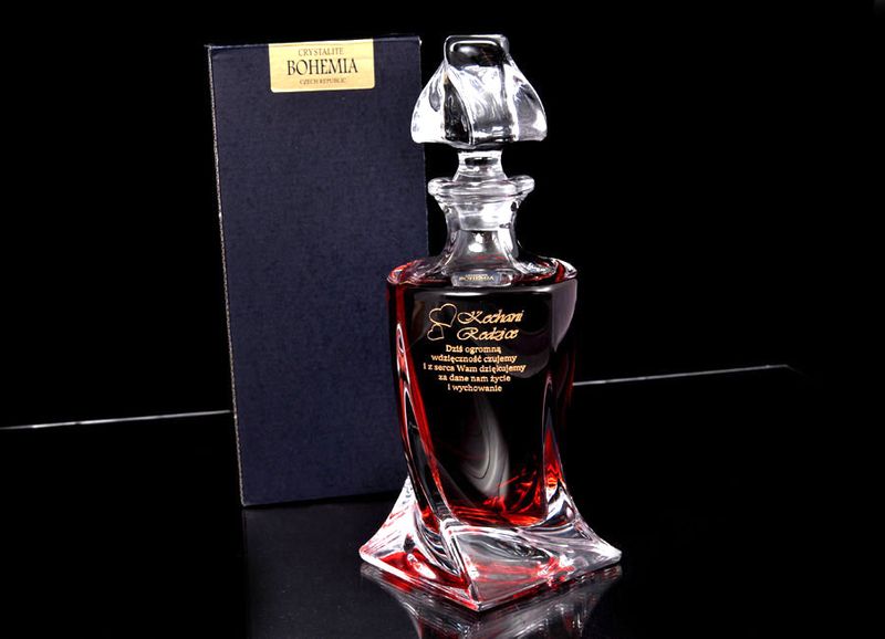 Karafka podziękowanie na urodziny ŚLUB 6kieliszków zdjęcie 2