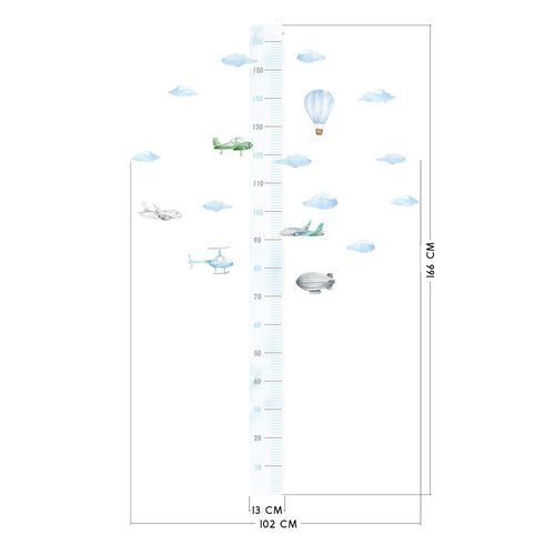 Naklejka Miarka Wzrostu Samoloty DK357 na Arena.pl