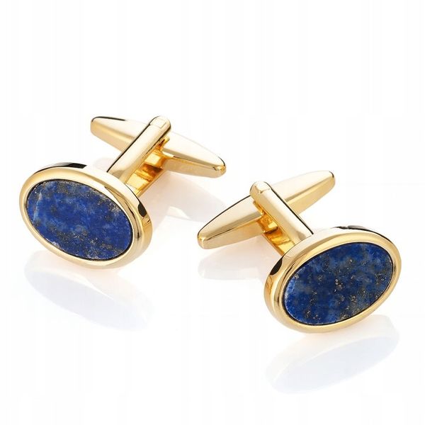 Spinki do mankietów z Lapis Lazuli SD-251 zdjęcie 1