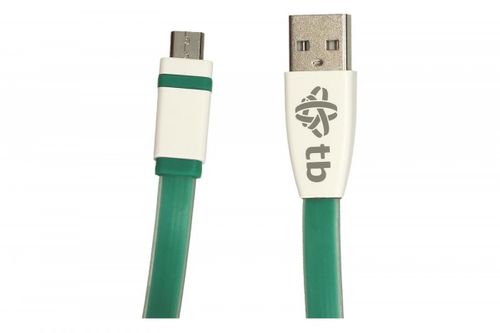 TB Kabel USB - Micro USB 1m. zielony na Arena.pl