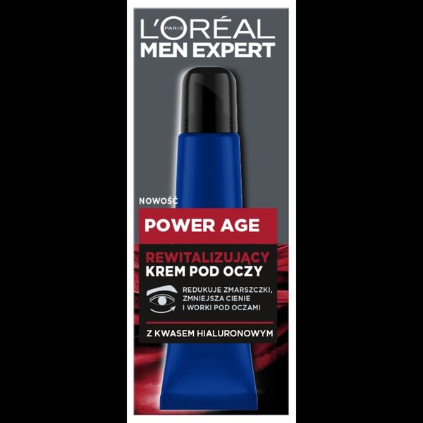 Loreal Men Expert Power Age Krem pod oczy z kwasem hialuronowym 15ml zdjęcie 7