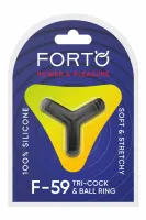 forto f-59 pierścienie tri 3w1 silikonowe czarne elastyczne