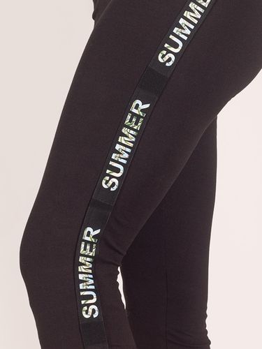 Legginsy damskie getry 3/4 z lampasem SUMMER S YOCLUB na Arena.pl