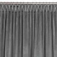 Zasłona VILA velvetowa na taśmie smok 200x300 grafitowa wzór 1 Homede