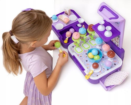 LODZIARNIA CUKIERNIA Zestaw w walizce 3w1 lody sklep kuchnia budka z lodami na Arena.pl