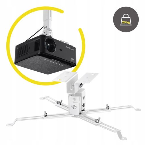 UCHWYT OBROTOWY do projektora Sufitowy Ścienny dł do 65 cm UNIWERSALNY na Arena.pl
