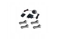 Oświetlenie czterech szklanych półek biała ciepła