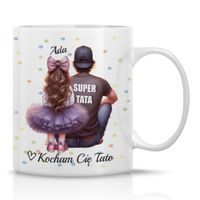 Prezent Dla Taty Na Dzień Ojca Kubek Z Dziećmi Z Imieniem Upominek