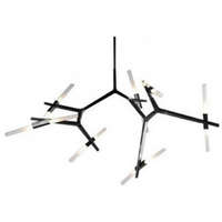 Wisząca lampa do jadalni Sticks ST-1001-14 black Step sticks sople czarne