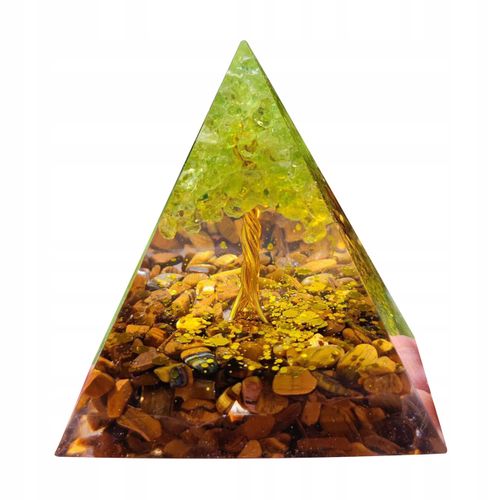 Piramida ORGONIT +LED Lampka PODSTAWA 5cm KRYSZTAŁ KAMIENIE AMULET 5cm HX02 na Arena.pl