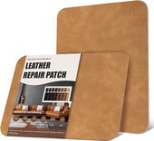 Samoprzylepne Łatki Naprawcze do Skóry Zestaw 2 Sztuki 20x28cm Jasny Brąz