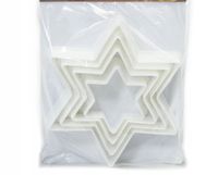 foremki - wykrawacze plastikowe gwiazdki 4szt.