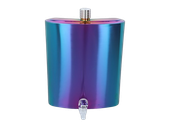 Duża Piersiówka Tęczowa z Kranikiem do Nalewania 128 OZ ok. 3840 ml