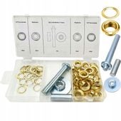 ZESTAW OCZEK OCZKA PLANDEKI NAMIOTÓW ZAKUWAK 103el SPINKI KÓŁKA ZAPIĘCIA