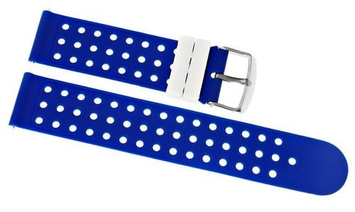 pasek silikonowy niebiesko-biały u12-20-6 na Arena.pl