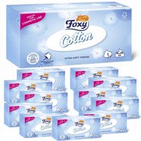 12x Chusteczki higieniczne bezzapachowe Foxy Cotton Ultra 3 warst. 90 szt.