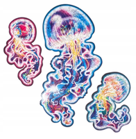 PUZZLE DREWNIANE DLA DOROSŁYCH KOLOROWY MEDUZA S