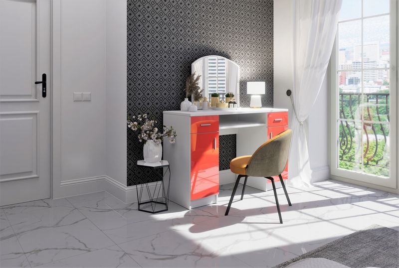 Toaletka kosmetyczna PARIS + Lustro Połysk zdjęcie 9