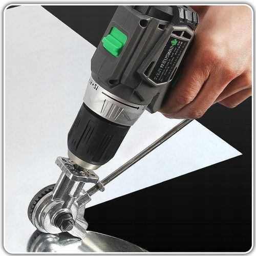 ADAPTER DO CIĘCIA BLACHY NA WKRĘTARKĘ WIERTARKĘ PRZYSTAWKA NOŻYCE na Arena.pl