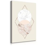 Obraz Wzór Geometryczny Marmur Abstrakcja Styl Glamour 60cm x 90cm