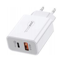 Ładowarka sieciowa Stazer dwuportowa USB typ C Quick Charge 3.0 20W