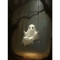 Plakat Vintage z Motywami Halloween 20×30 cm kolor 2 – 40×60 cm Bez ramy
