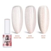Lakier hybrydowy LED/UV Gel Polish Nudes N18 Light Glitter AlleLac 6g