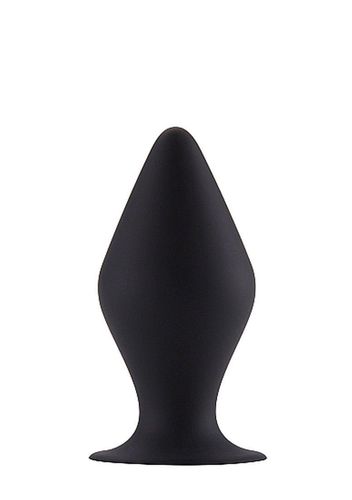 butt plug with suction cup - small - black na Arena.pl