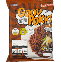 Kluski ryżowe z makaronem Ramen Jjajang Rapokki z sosem z czarnej fasoli 250g - Goodpokki