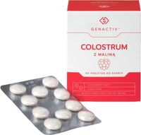 COLOSTRUM Z MALINĄ GENACTIV (Colostrigen Tabs), tabletki do ssania 60 szt.