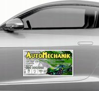 MAGNES na samochód MATA MAGNETYCZNA REKLAMA 30x60 CM AUTO MECHANIK