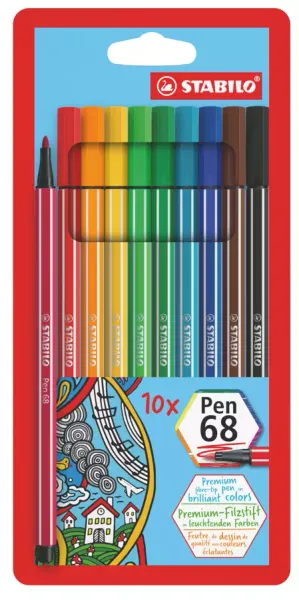 Flamastry Pen 68 (10 sztuk) zdjęcie 1