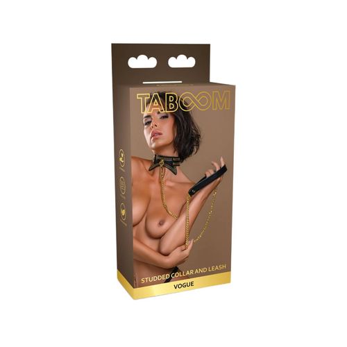 obróżka ze smyczą vogue studded collar and leash taboom na Arena.pl