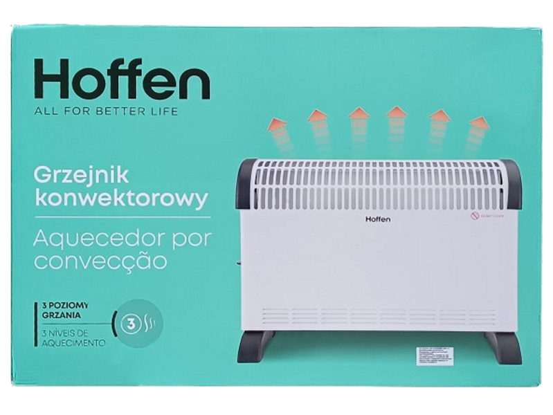 Grzejnik konwektorowy Hoffen 2000W - Biały zdjęcie 7