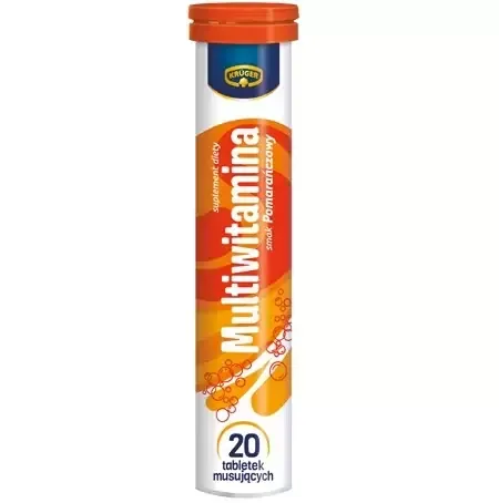 KRUGER WITAMINY MUSUJĄCE MULTIWITAMINA 20TAB POMARAŃCZ 90G zdjęcie 1