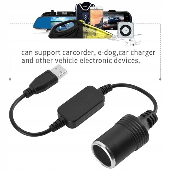 5V2A USB do 12V konwerter zapalniczki samochodow zdjęcie 4