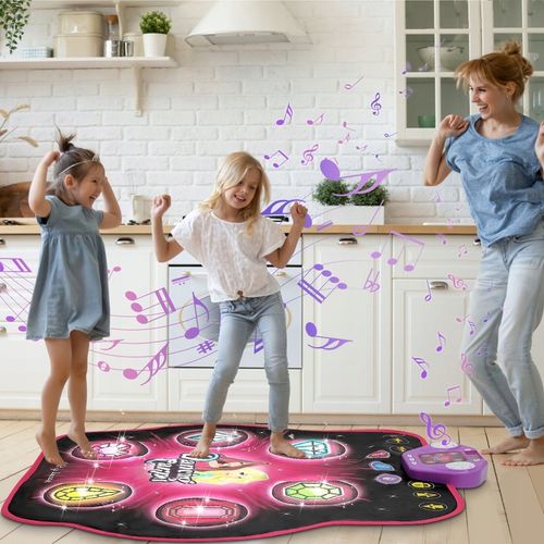 MATA DO TAŃCZENIA MUZYCZNA DLA DZIECI INTERAKTYWNA LED BLUETOOTH 27× POZIOM na Arena.pl