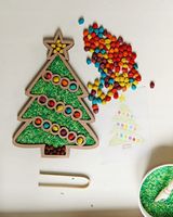 Sensoryczna Choinka Układanka Lewopółkulowa