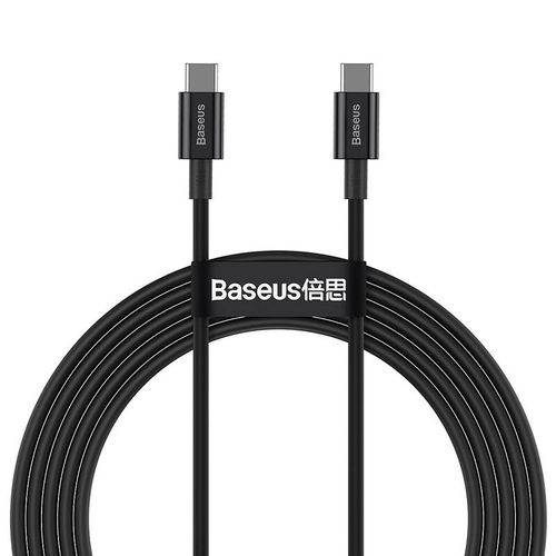 kabel usb-c do usb-c baseus superior series, 100w, 2m (czarny) na Arena.pl