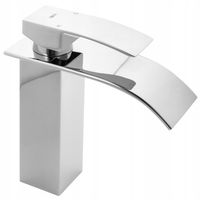 Bateria umywalkowa chrom stojąca wodospad kran kaskada YOKA HOME