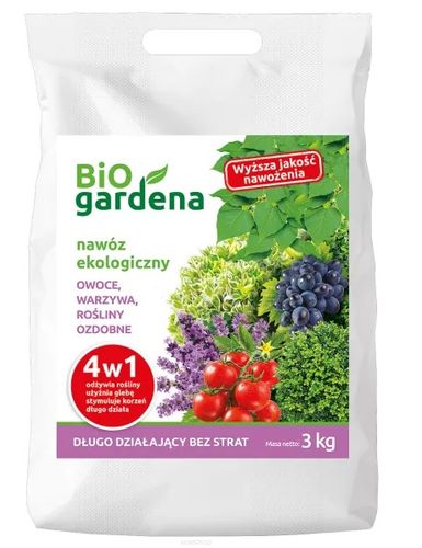 Biogardena Eko nawóz do warzyw, owoców, roślin ozdobnych (3kg) na Arena.pl