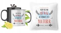 Dla Youtubera Zestaw Kubek Magiczny + Poduszka Z Nadrukiem Ze Zdjęciem