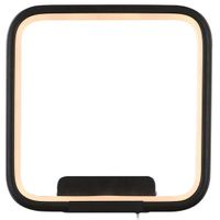 Kinkiet LAMPA ścienna MDECO SLIM/000103/3000/B kwadratowa OPRAWA metalowa LED 20W 3000K ramka czarna