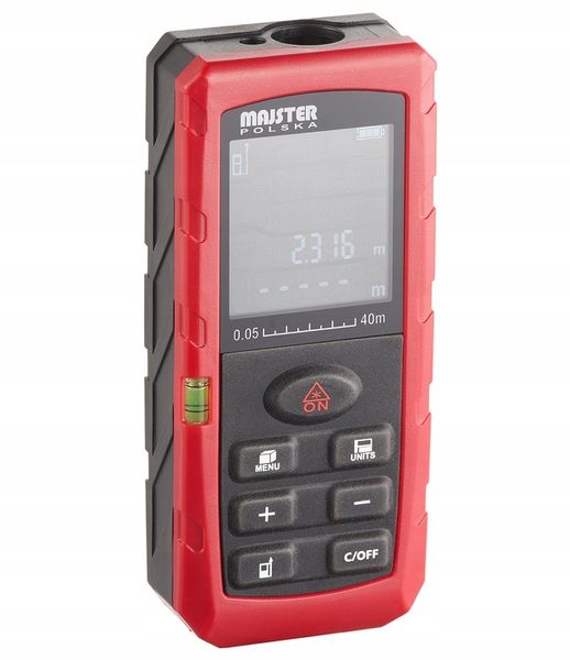 DALMIERZ LASEROWY MIERNIK ODLEGŁOŚCI CYFROWY 40M POZIOMICA ORYGINALNY zdjęcie 10