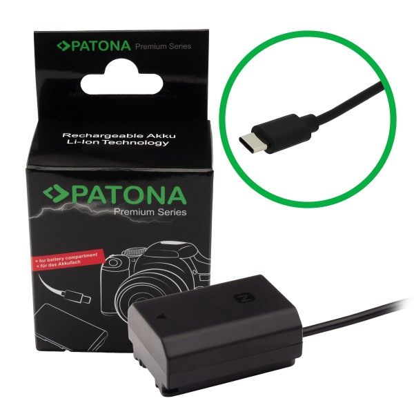 PATONA Adapter Dummy USB-C NP-FZ100 zdjęcie 1