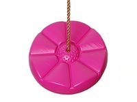 Huśtawka Plastikowa Do Ogrodu Siedzisko Kwiatek Różowe Dla Dzieci Mocne