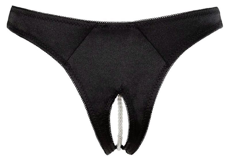 G-String Pearls Black S zdjęcie 8