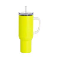 Kubek podróżny ze stali nierdzewnej 1200 ml do sublimacji - matowy żółty neon